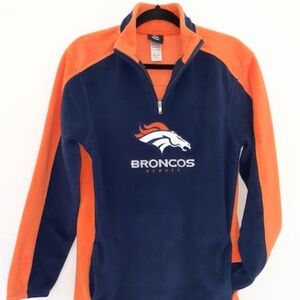 Denver Broncos Quarter Zip Fleece